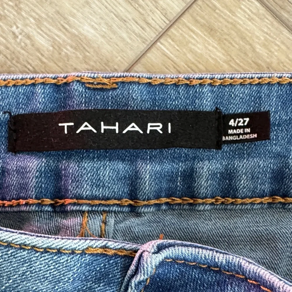 Tahari Women's Straight Leg Jeans in Medium Blue